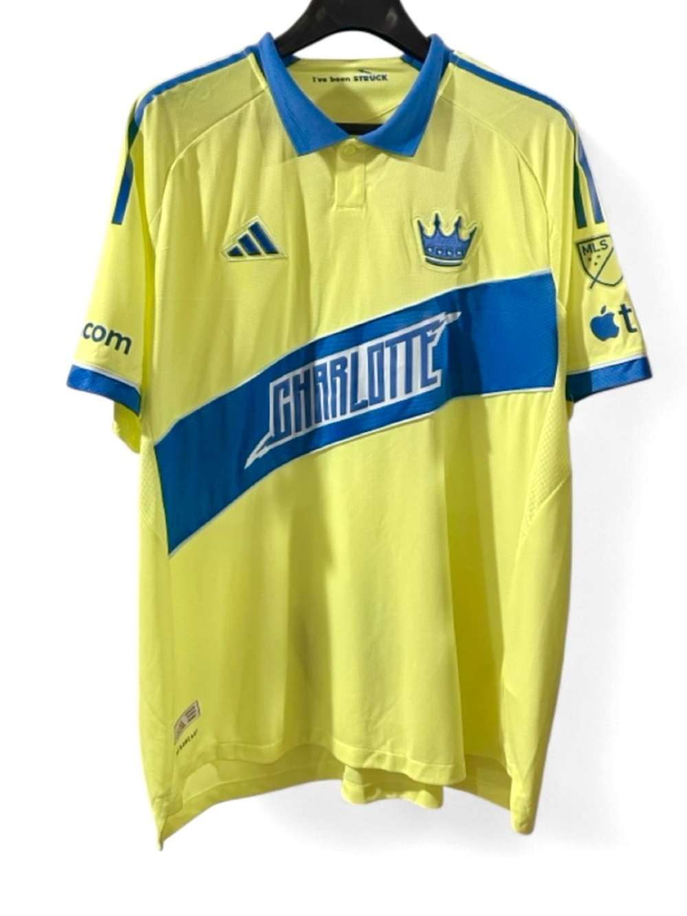 adidas Authentic MLS Charlotte FC Third Soccer Jersey Size Men’s 2XL (NWT)